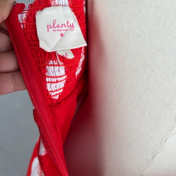 Plenty by Tracy Reese size M midi dress hi low ruffle red polka dot halter - Picture 11 of 12